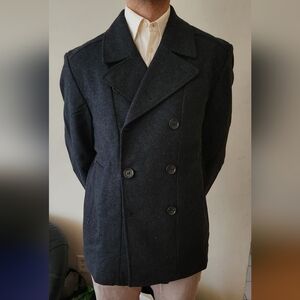 Hugo Boss Double-Breasted Wool Coat